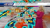 Spotty rain overnight, Steamy Wednesday, PM Storms