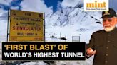 PM Modi Conducts ‘First Blast’ Of Shinku La Tunnel In Ladakh