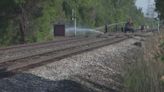 Firefighters battle brush fires along local train tracks