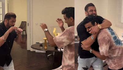 Salman Khan playfully enjoys boxing with Dubai millionaire YouTuber Money Kicks aka Rashid Belhasa, watch video