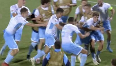 Crazy celebrations after San Marino win first match for 20 years