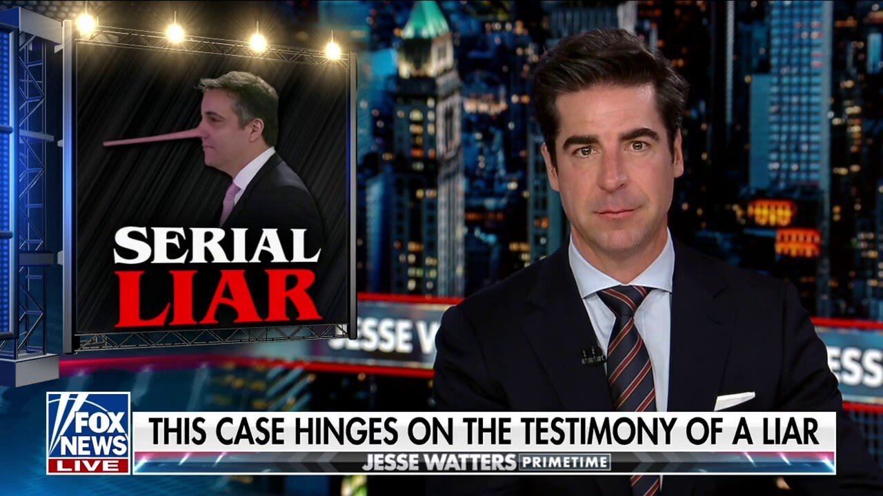 JESSE WATTERS: Michael Cohen will say anything to convict Trump and rehab his disgraced career