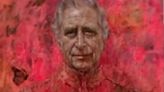 ¿Pintura roja de Carlos III satánica?