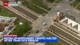 Metra UP-NW train hits pedestrian in Palatine; trains now moving again but with delays