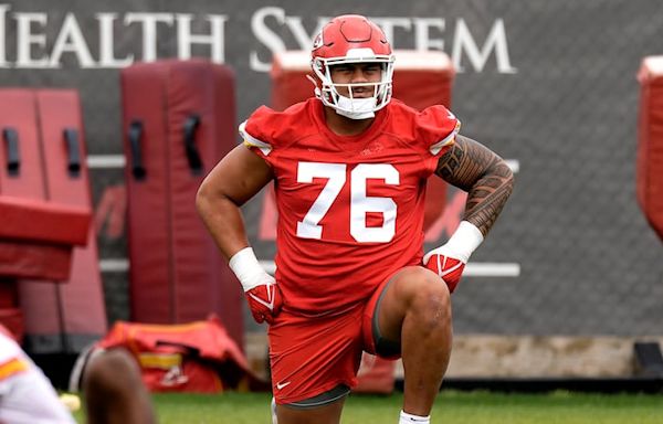 Can Kingsley Suamataia win the Chiefs’ starting left tackle job as a rookie?