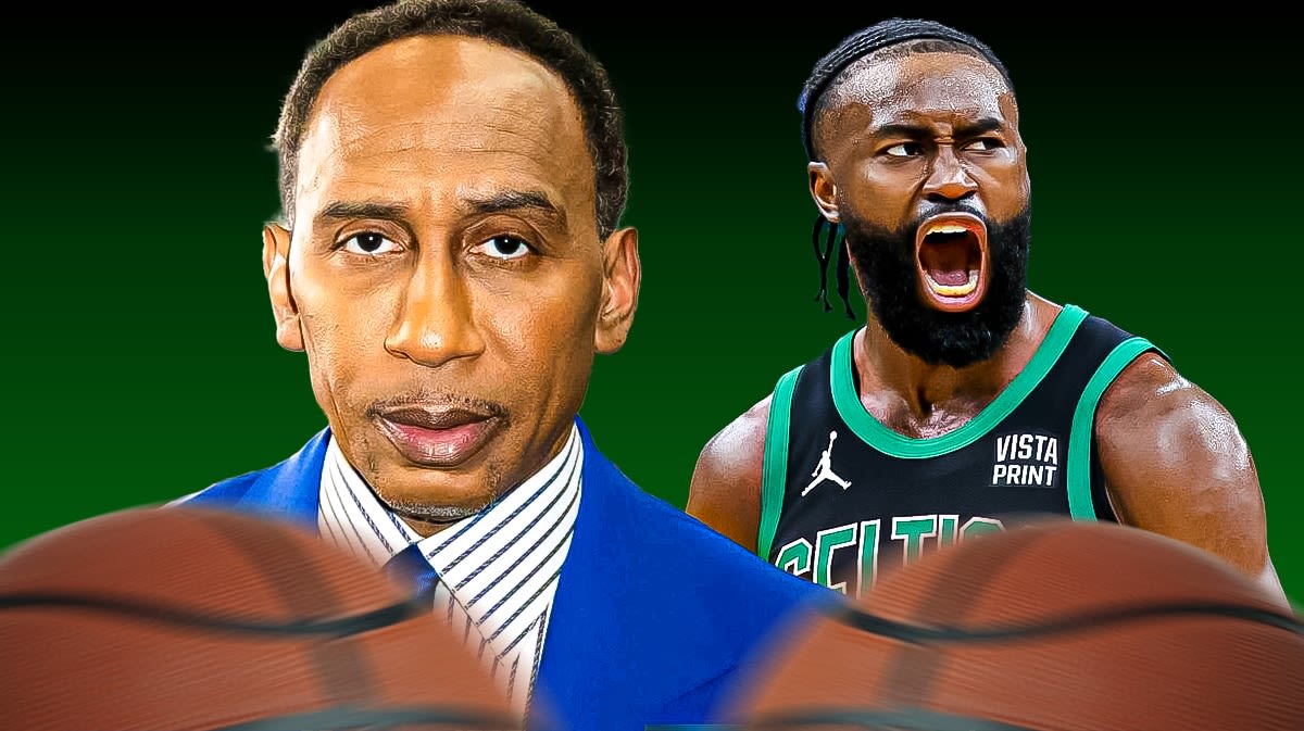 Stephen A. Smith reacts to Celtics star Jaylen Brown's fiery call-out