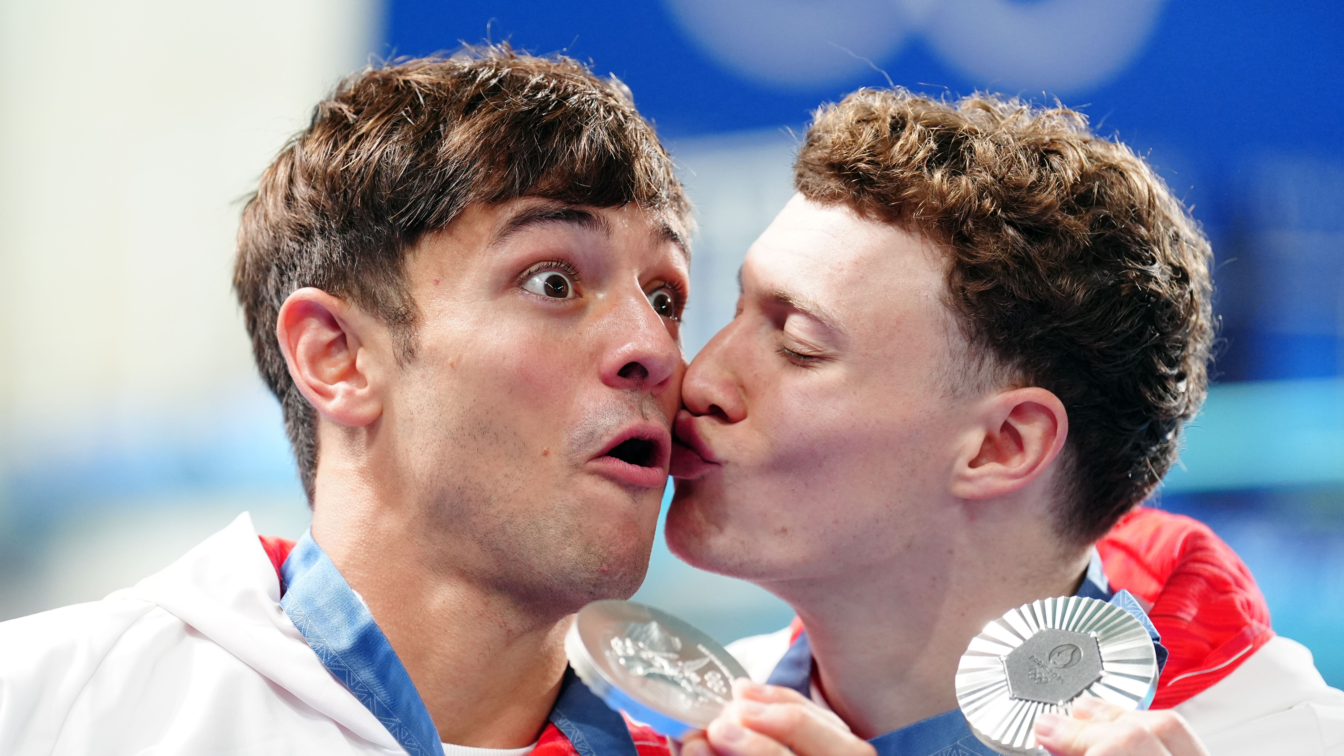 Tom Daley’s husband and children among spectators cheering for diver’s silver