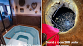 Couple renovate hot tub—find secret room with bolted door hidden 20ft below