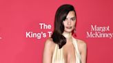 Emrata's Looked Like a Grecian Statue in Her Gold, Deep Necklined Dress