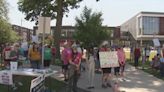 Abortion rights supporters in Cedar Rapids protest ahead of Iowa abortion law ruling