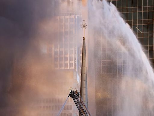 A fire just destroyed a historic church building in Dallas