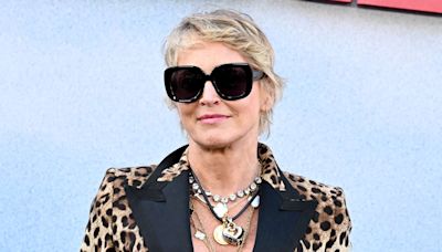 Sharon Stone Mixes Cheetah Speed with Biker Look at 'The Bikeriders' Premiere