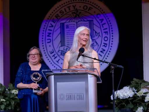 University of California President Drake awards UC Presidential Medal to UC Santa Cruz alum Julie Packard, co-founder of the Monterey Bay Aquarium