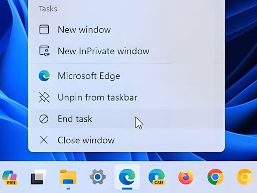 Windows 11 新增 End Task 功能 不用進 Task Manager 也能結束任務