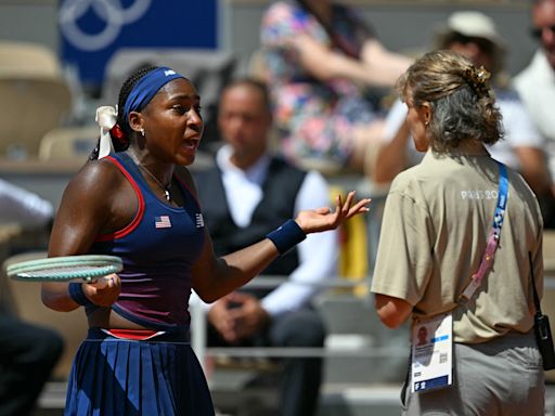 2024 Paris Olympics: Coco Gauff falls to Donna Vekić after tearful argument with chair umpire