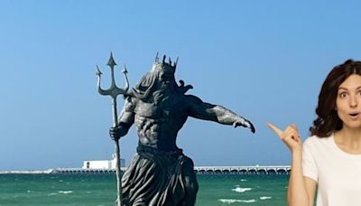 ¿Quién es Poseidón, dios del mar que tiene una estatua en Yucatán?