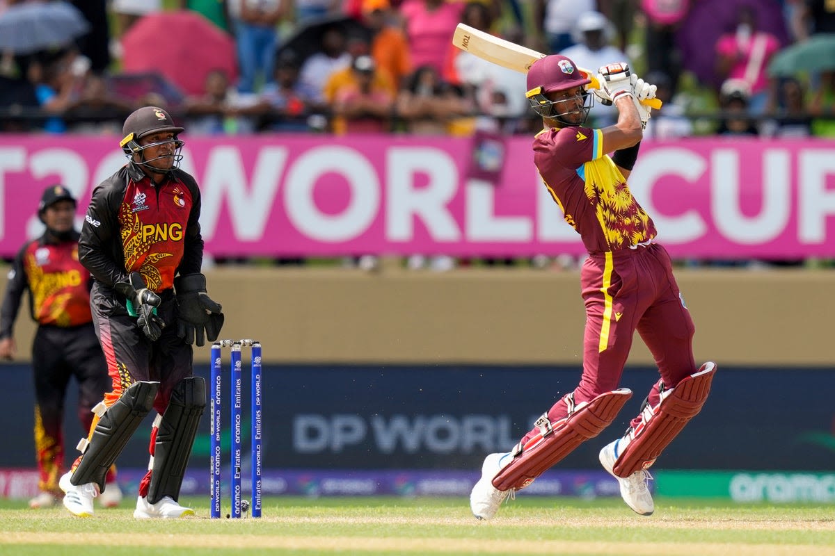 West Indies survive Papua New Guinea scare in nervy T20 World Cup opener
