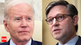 President Joe Biden must resign immediately, says US House Speaker Mike Johnson - Times of India