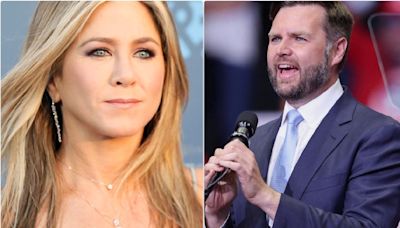 ‘Friends’ Star Jennifer Aniston Slams JD Vance After Clip Of Him Criticising Kamala Harris For Being ‘Childless’ Emerges...