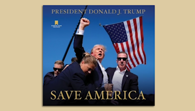 Trump puts assassination attempt photo on cover of new book