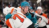 Flyers become victim of Sharks' first win after San Jose's 0-10-1 start to season