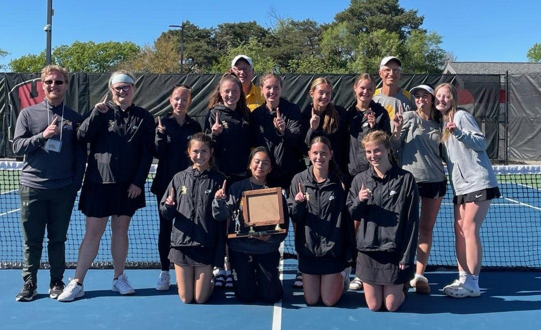 Zeeland East girls tennis earns overall OK Green title by a half point