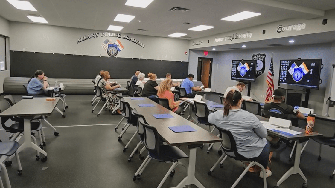 Night one of Albany’s Citizen Police Academy Program