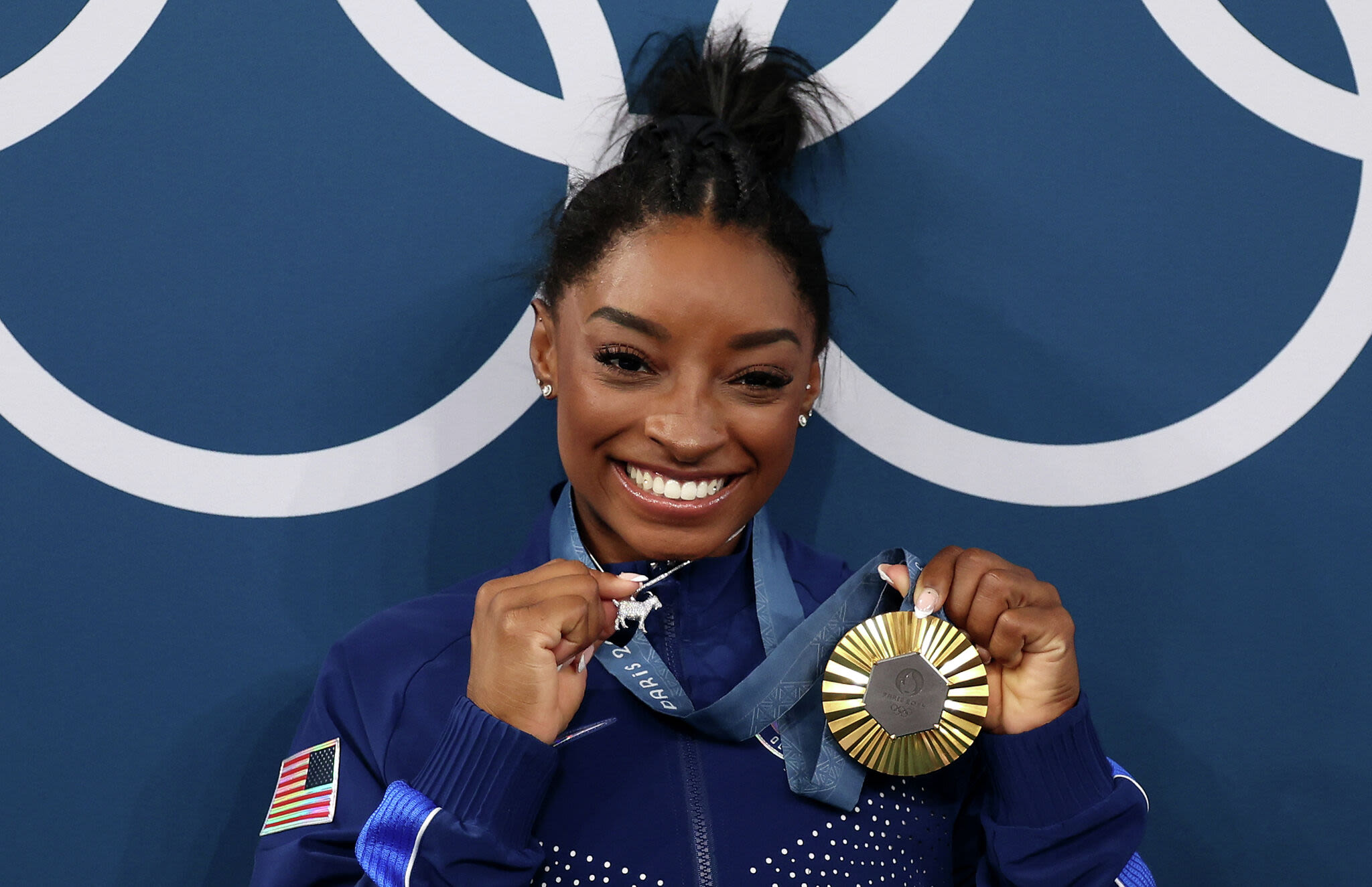 Simone Biles sported some extra bling at the Olympics