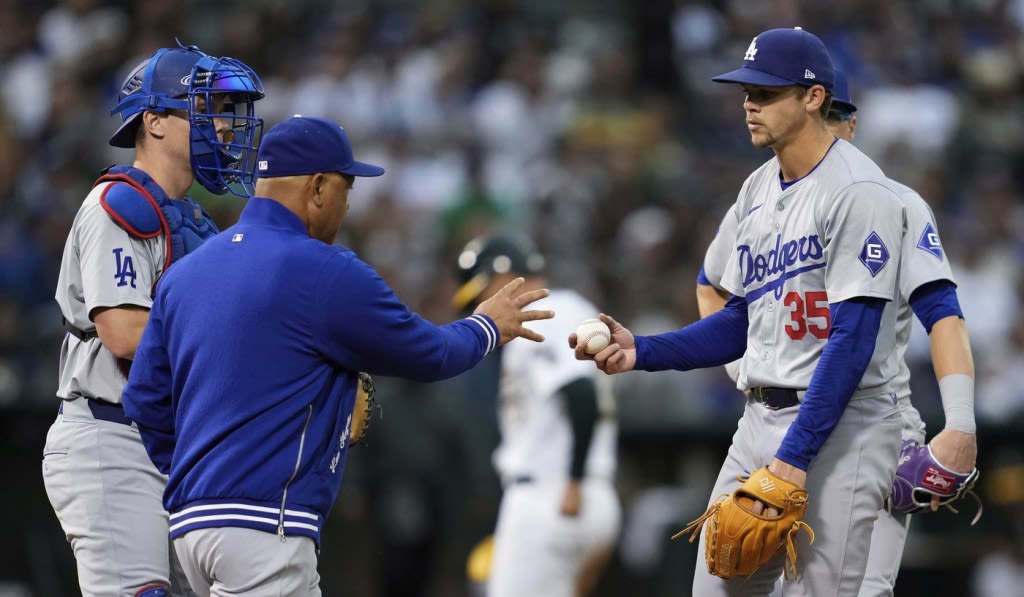 Gavin Stone’s second-half struggles continue in Dodgers’ loss to A’s