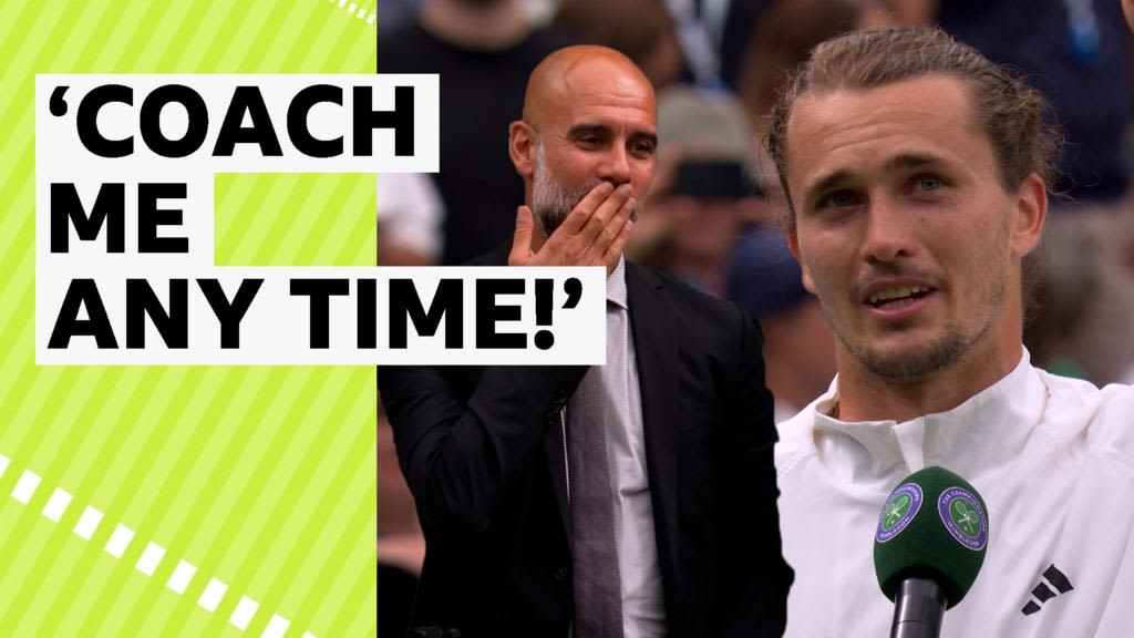 Wimbledon 2024: Alexander Zverev asks Pep Guardiola to coach him or Bayern Munich