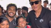 Actor Sonu Soods Visits Hyderabad's Famous Kumari Aunty Food Stall
