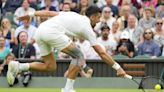 Novak Djokovic wins his first match at Wimbledon with a sleeve on his surgically repaired knee