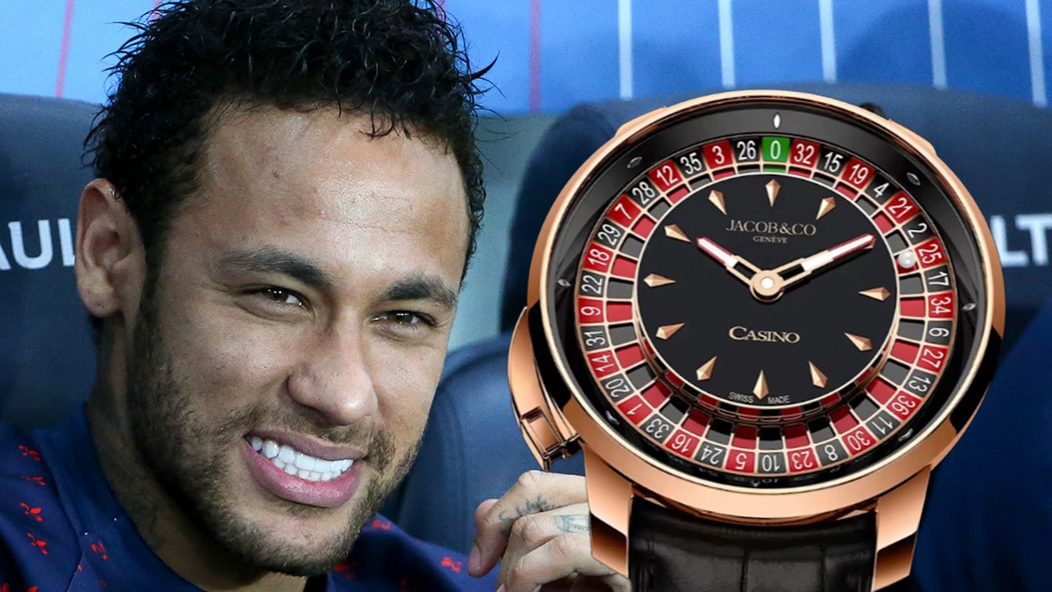 Neymar Gets $280K 'Casino' Watch Featuring Moving Roulette Table