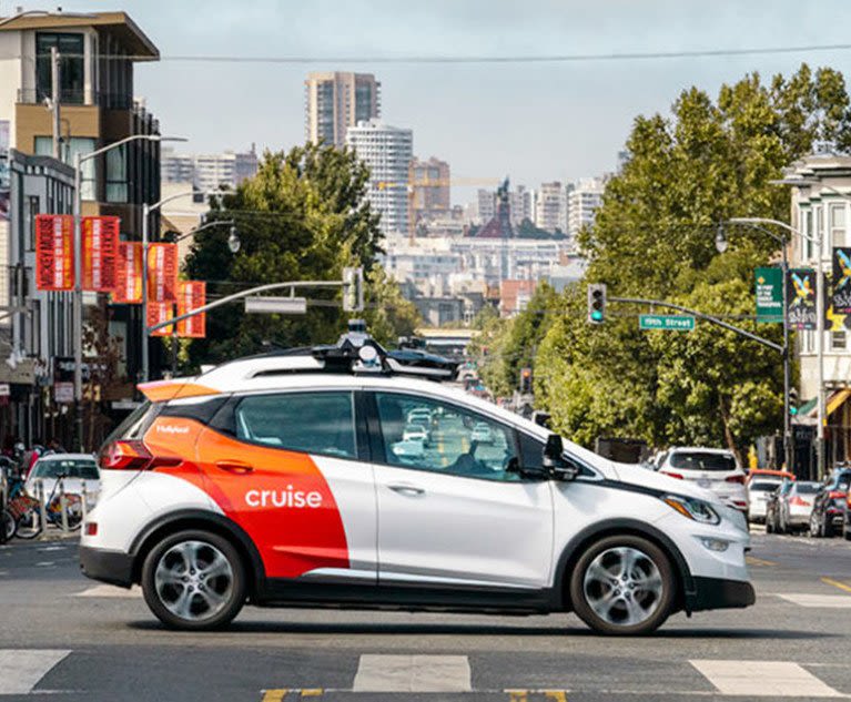 Driverless Taxi Company Cruise Sued for Negligence In California State Court | The Recorder