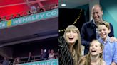 Príncipe William dança muito em show de Taylor Swift e tieta cantora com George e Charlotte; vídeo