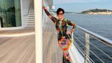 Kris Jenner Sets Sail in Colorful SKIMS Maxi Dress