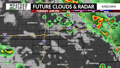 Isolated thunderstorms possible late Tuesday