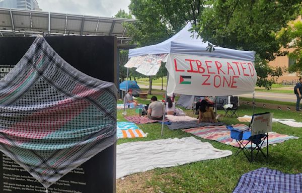 Rice University students take part in nationwide pro-Palestinian protests | Houston Public Media