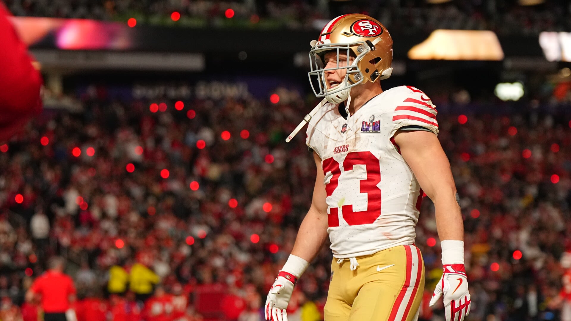 Christian McCaffrey inactive for 49ers Monday night