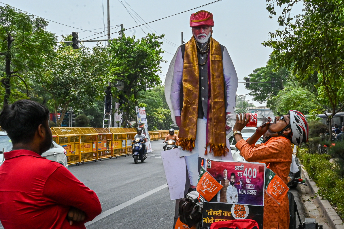 India's Modi heading for reduced majority, early results suggest