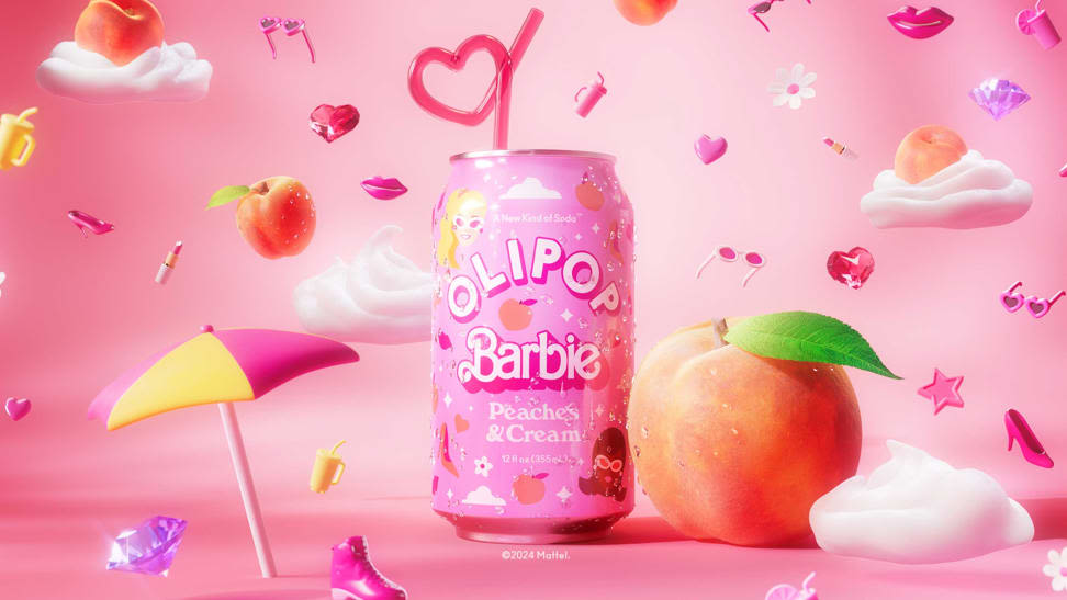 Olipop x Barbie Peaches & Cream Soda: Buy the limited-edition soda for Barbie's 65th