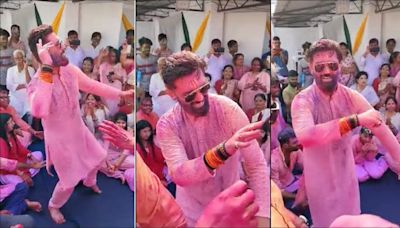 WATCH: Chirag Paswan dances his heart out on Holi, video will compel you to dance along