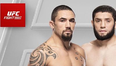 UFC Fight Night Saudi Arabia: Robert Whittaker vs Ikram Aliskerov Fight Card - Where to Watch, Date, and More