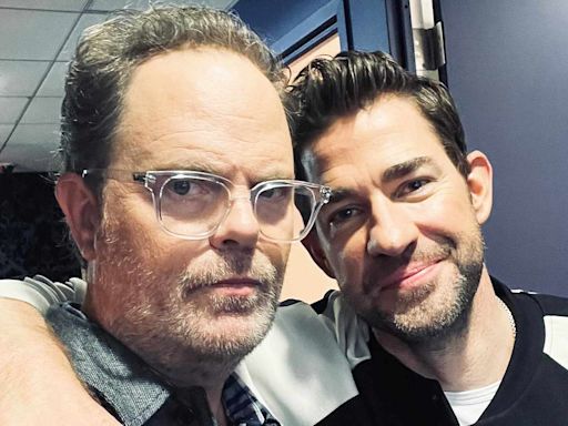 Rainn Wilson Calls John Krasinski His 'Incredibly Talented, Big-Hearted Brother' as “The Office” Costars Reunite