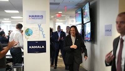 Biden speaks to campaign staff as he passes the torch to Kamala: ‘We’re still fighting in this fight together’