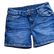 Made of denim fabric Usually has a button and zipper closure Can be distressed or embellished with patches or embroidery Can be high-waisted or low-rise
