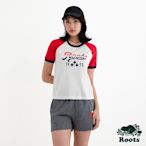 Roots 女裝- CANADA BASEBALL RINGER短袖T恤-白色