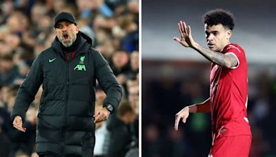 Jürgen Klopp echó ‘culpas’ por mala situación del Liverpool y Luis Díaz se vio afectado: “Es realmente malo”