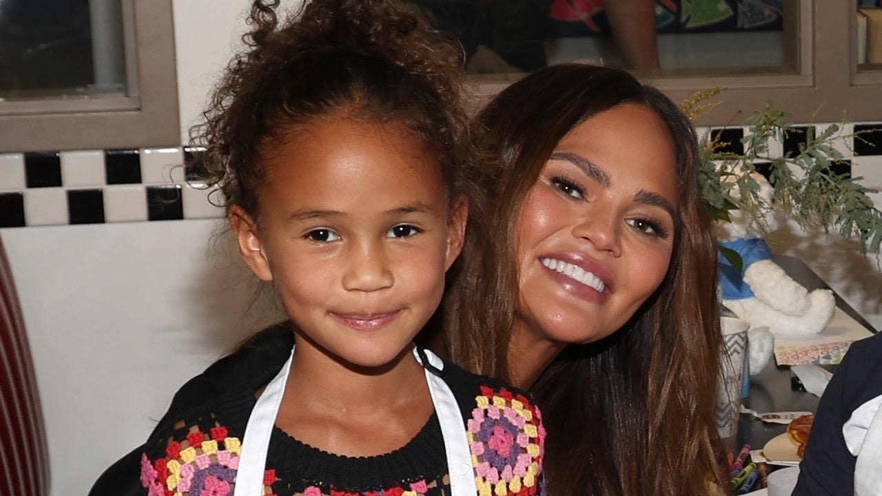 Chrissy Teigen's Daughter Pays Sweet Visit to Grandpa With Girl Scouts