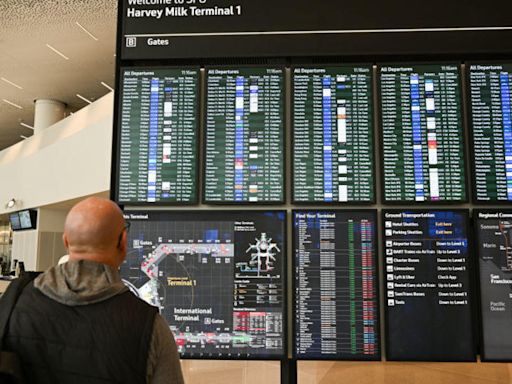 Dozens of flights at San Francisco International Airport canceled amid Microsoft outage